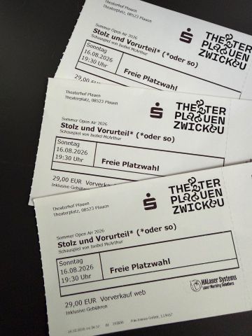 Tickets für Theater Karten für Stolz und Vorurteil  am 16.08.2026 - Karten kaufen